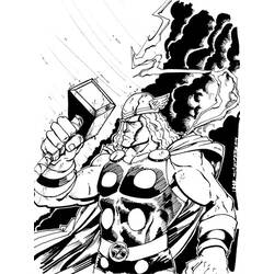Página para colorir: Thor (Super heroi) #75875 - Páginas para Colorir Imprimíveis Gratuitamente
