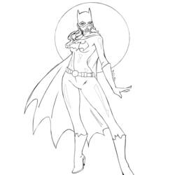 Desenhos para colorir: Batgirl - Páginas para Colorir Imprimíveis Gratuitamente