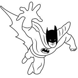Linda miniatura de Batman (Super-heróis e Supervilões) #179967 para colorir e imprimir