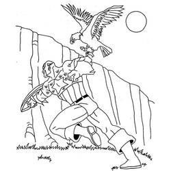 Desenho Capitão América (Super-heróis e Supervilões) #76658 para imprimir e colorir