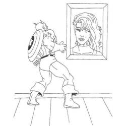 Desenho Capitão América (Super-heróis e Supervilões) #76723 para imprimir e colorir