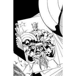 Desenho Capitão América (Super-heróis e Supervilões) #76768 para imprimir e colorir