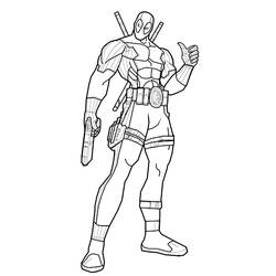 Desenhos para colorir: Deadpool - Páginas para Colorir Imprimíveis Gratuitamente