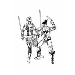 Desenhos para colorir: Deadpool e Wolverine - Páginas para Colorir Imprimíveis Gratuitamente