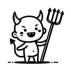 Desenhos para colorir: Diabo - Páginas para Colorir Imprimíveis Gratuitamente