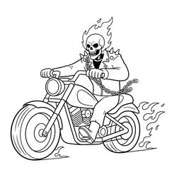 Desenho Ghost Rider (Super-heróis e Supervilões) #221956 para imprimir e colorir