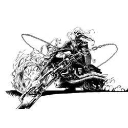 Desenhos para colorir: Ghost Rider - Páginas para Colorir Imprimíveis Gratuitamente