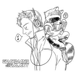 Página para colorir: Guardiões da Galáxia (Super-heróis e Supervilões) #211192 - Páginas para Colorir Imprimíveis Gratuitamente