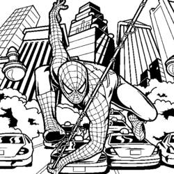 Página para colorir: Homem-Aranha (Super-heróis e Supervilões) #78712 - Páginas para Colorir Imprimíveis Gratuitamente