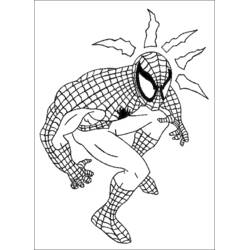 Página para colorir: Homem-Aranha (Super-heróis e Supervilões) #78792 - Páginas para Colorir Imprimíveis Gratuitamente