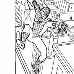 Página para colorir: Homem-Aranha (Super-heróis e Supervilões) #78806 - Páginas para Colorir Imprimíveis Gratuitamente