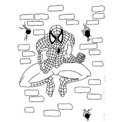 Página para colorir: Homem-Aranha (Super-heróis e Supervilões) #78891 - Páginas para Colorir Imprimíveis Gratuitamente