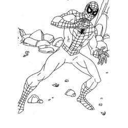 Página para colorir: Homem-Aranha (Super-heróis e Supervilões) #78937 - Páginas para Colorir Imprimíveis Gratuitamente