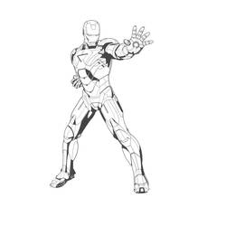Página para colorir: Homem de Ferro (Super-heróis e Supervilões) #80522 - Páginas para Colorir Imprimíveis Gratuitamente