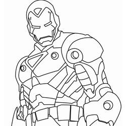 Página para colorir: Homem de Ferro (Super-heróis e Supervilões) #80526 - Páginas para Colorir Imprimíveis Gratuitamente