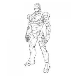 Página para colorir: Homem de Ferro (Super-heróis e Supervilões) #80530 - Páginas para Colorir Imprimíveis Gratuitamente