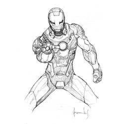 Página para colorir: Homem de Ferro (Super-heróis e Supervilões) #80535 - Páginas para Colorir Imprimíveis Gratuitamente
