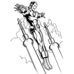 Página para colorir: Homem de Ferro (Super-heróis e Supervilões) #80599 - Páginas para Colorir Imprimíveis Gratuitamente