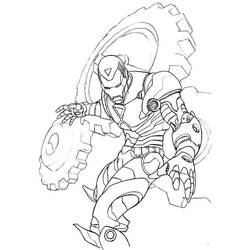 Página para colorir: Homem de Ferro (Super-heróis e Supervilões) #80652 - Páginas para Colorir Imprimíveis Gratuitamente