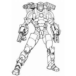 Página para colorir: Homem de Ferro (Super-heróis e Supervilões) #80666 - Páginas para Colorir Imprimíveis Gratuitamente