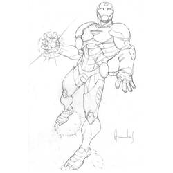 Página para colorir: Homem de Ferro (Super-heróis e Supervilões) #80695 - Páginas para Colorir Imprimíveis Gratuitamente