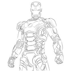 Página para colorir: Homem de Ferro (Super-heróis e Supervilões) #80696 - Páginas para Colorir Imprimíveis Gratuitamente