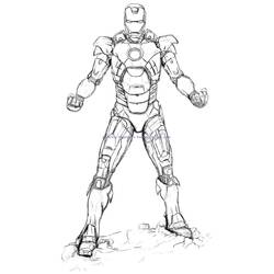 Página para colorir: Homem de Ferro (Super-heróis e Supervilões) #80701 - Páginas para Colorir Imprimíveis Gratuitamente