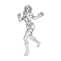 Desenhos para colorir: Mulher Invisível - Páginas para Colorir Imprimíveis Gratuitamente