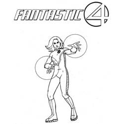 Página para colorir: Quarteto Fantástico (Super-heróis e Supervilões) #76347 - Páginas para Colorir Imprimíveis Gratuitamente