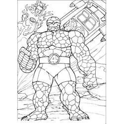 Página para colorir: Quarteto Fantástico (Super-heróis e Supervilões) #76356 - Páginas para Colorir Imprimíveis Gratuitamente