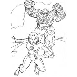Página para colorir: Quarteto Fantástico (Super-heróis e Supervilões) #76365 - Páginas para Colorir Imprimíveis Gratuitamente
