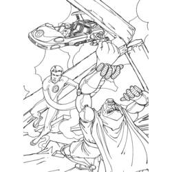 Página para colorir: Quarteto Fantástico (Super-heróis e Supervilões) #76368 - Páginas para Colorir Imprimíveis Gratuitamente