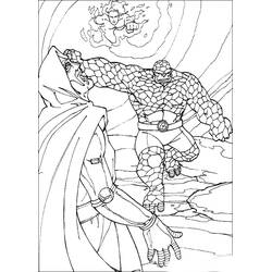 Página para colorir: Quarteto Fantástico (Super-heróis e Supervilões) #76374 - Páginas para Colorir Imprimíveis Gratuitamente