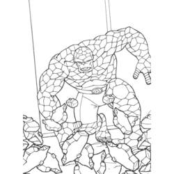 Página para colorir: Quarteto Fantástico (Super-heróis e Supervilões) #76381 - Páginas para Colorir Imprimíveis Gratuitamente