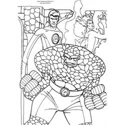 Página para colorir: Quarteto Fantástico (Super-heróis e Supervilões) #76401 - Páginas para Colorir Imprimíveis Gratuitamente