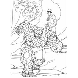 Página para colorir: Quarteto Fantástico (Super-heróis e Supervilões) #76440 - Páginas para Colorir Imprimíveis Gratuitamente