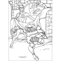 Página para colorir: Quarteto Fantástico (Super-heróis e Supervilões) #76446 - Páginas para Colorir Imprimíveis Gratuitamente