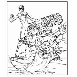 Página para colorir: Quarteto Fantástico (Super-heróis e Supervilões) #76505 - Páginas para Colorir Imprimíveis Gratuitamente