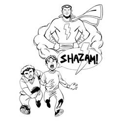 Desenho Shazam (Super-heróis e Supervilões) #208411 para imprimir e colorir