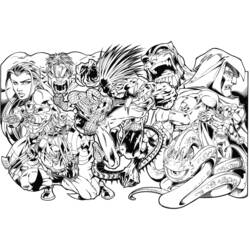 Página para colorir: Super-Heróis Marvel (Super-heróis e Supervilões) #79593 - Páginas para Colorir Imprimíveis Gratuitamente
