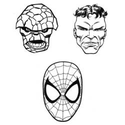 Página para colorir: Super-Heróis Marvel (Super-heróis e Supervilões) #79597 - Páginas para Colorir Imprimíveis Gratuitamente