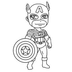Página para colorir: Super-Heróis Marvel (Super-heróis e Supervilões) #79653 - Páginas para Colorir Imprimíveis Gratuitamente