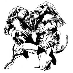 Página para colorir: Super-Heróis Marvel (Super-heróis e Supervilões) #79656 - Páginas para Colorir Imprimíveis Gratuitamente