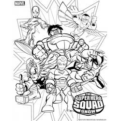 Página para colorir: Super-Heróis Marvel (Super-heróis e Supervilões) #79717 - Páginas para Colorir Imprimíveis Gratuitamente