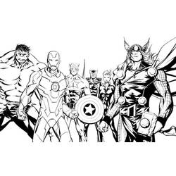 Página para colorir: Super-Heróis Marvel (Super-heróis e Supervilões) #79857 - Páginas para Colorir Imprimíveis Gratuitamente