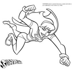 Página para colorir: Supergirl (Super-heróis e Supervilões) #83926 - Páginas para Colorir Imprimíveis Gratuitamente