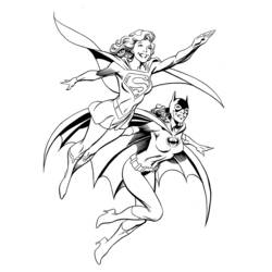 Página para colorir: Supergirl (Super-heróis e Supervilões) #83927 - Páginas para Colorir Imprimíveis Gratuitamente
