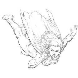 Página para colorir: Supergirl (Super-heróis e Supervilões) #83935 - Páginas para Colorir Imprimíveis Gratuitamente