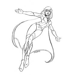 Página para colorir: Supergirl (Super-heróis e Supervilões) #83940 - Páginas para Colorir Imprimíveis Gratuitamente