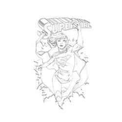 Página para colorir: Supergirl (Super-heróis e Supervilões) #83941 - Páginas para Colorir Imprimíveis Gratuitamente